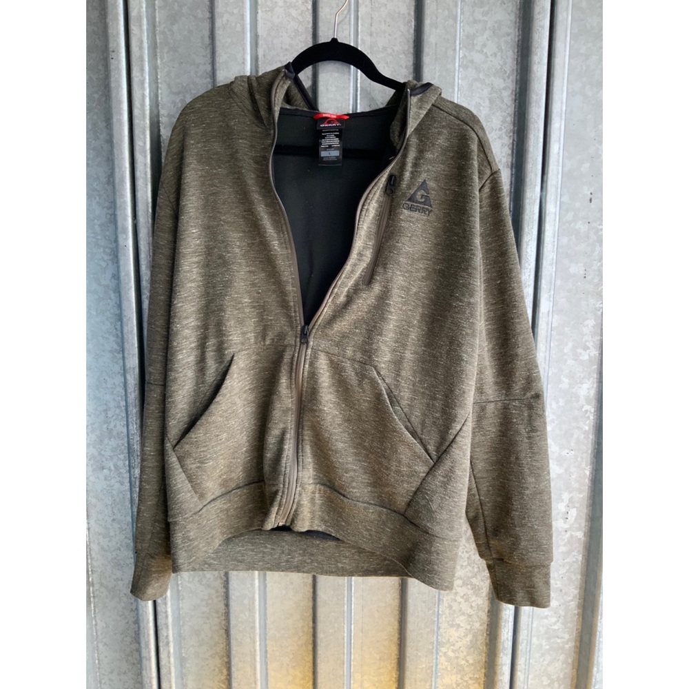 10/$30💵 Gerry Olive Zip Up Hoodie Sz L